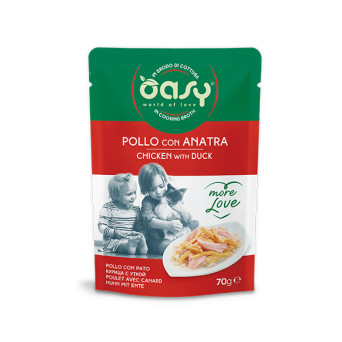 OASY More Love Poulet con Canard in Brodo di Cottura - 70GR -