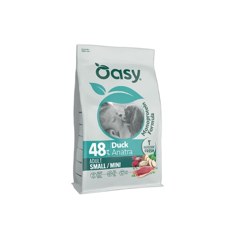 OASY Monoprotein Formula Dog Adult Small&Mini all'anatra - 2KG OASY Monoprotein Formula Dog Adult Small&Mini all'anatra - 2KG