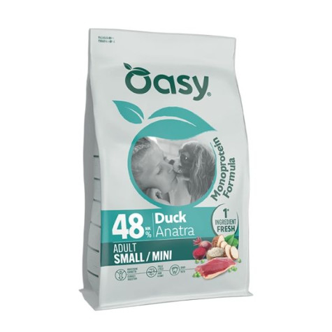 OASY Monoprotein Formula Dog Adult Small&Mini all'anatra - 2KG - 
