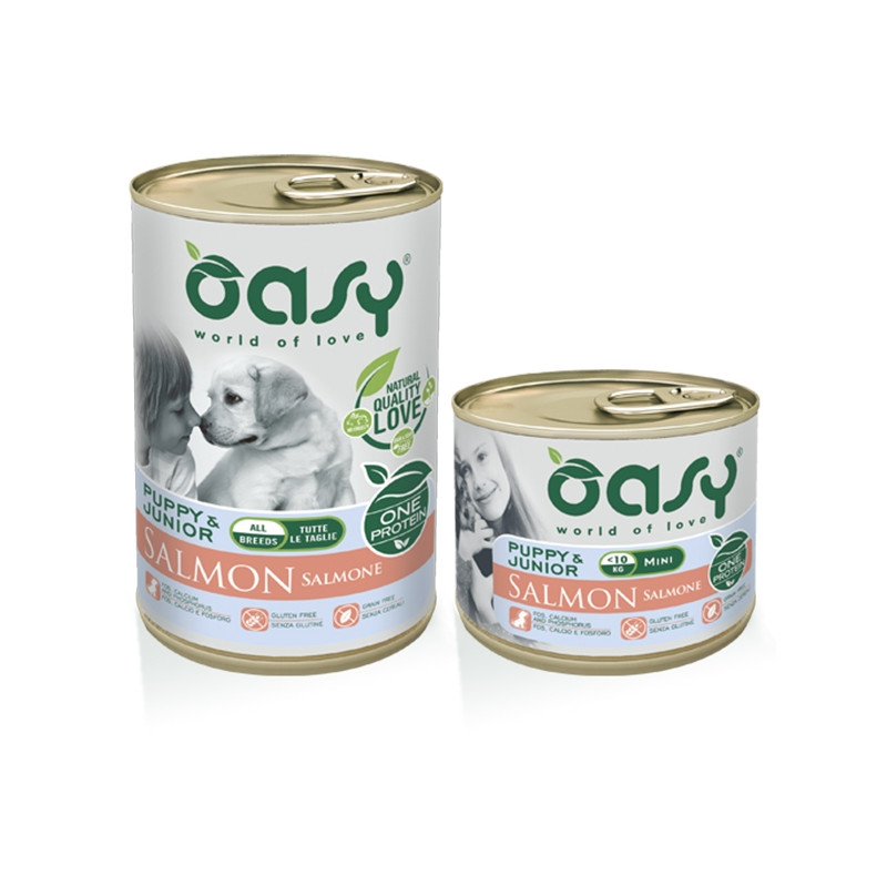 OASY One Protein Puppy & Junior Saumon - 400GR OASY One Protein Puppy & Junior Saumon - 400GR