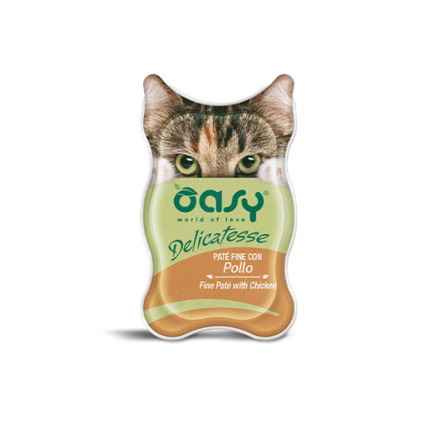 OASY Cat Adult Delicatesse Paté Fine Con Hähnchen - 85GR - 