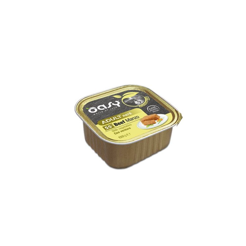 OASY Dog Adult Grain Free Paté Beef Con Verdure - 150GR