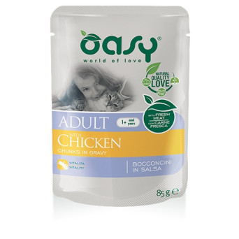 OASY Bouchées in Salsa Adult con Poulet - 85GR - 