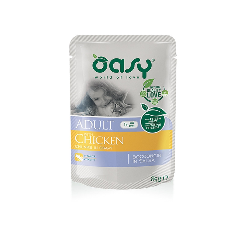 OASY Bouchées in Salsa Adult con Poulet - 85GR