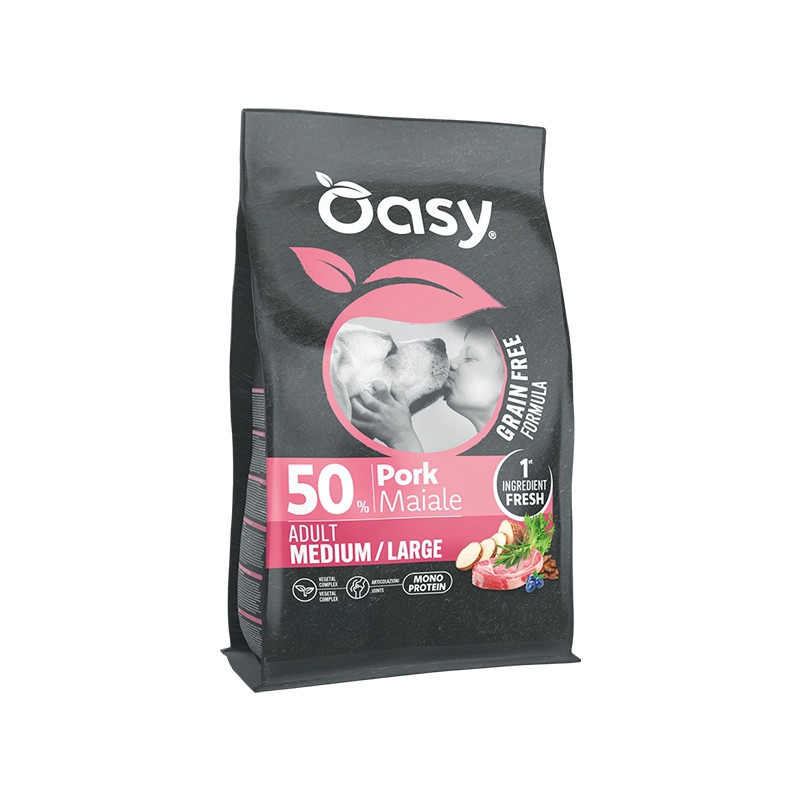 OASY Grain Free Formula Dog Adult Medium & Large con Porc - 10KG OASY Grain Free Formula Dog Adult Medium & Large con Porc - 10KG