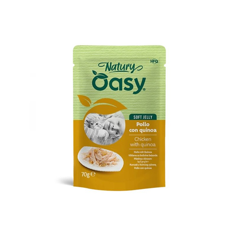 OASY Cat Adult Natury Chicken Con Quinoa Soft Jelly - 70GR