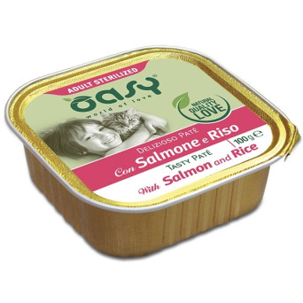 OASY Delizioso Paté con Saumon e Riso Sterilized - 100GR -