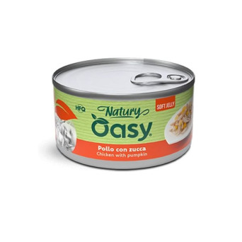 OASY Cat Adult Natury Hähnchen Con Zucca Soft Jelly - 85GR - 
