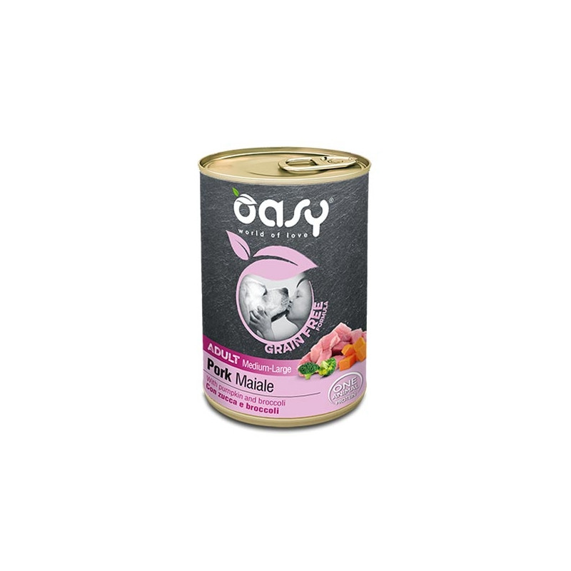 OASY Grain Free Adult Medium & Large con Pork - 400GR OASY Grain Free Adult Medium & Large con Pork - 400GR