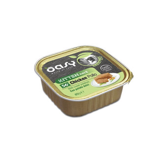 OASY Cat Kitten Grain Free Paté Poulet e Patate Dolci - 85GR - 