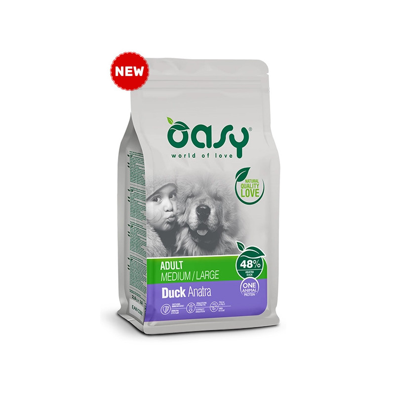 OASY One Animal Protein Adult Medium & Large con Ente - 12KG OASY One Animal Protein Adult Medium & Large con Ente - 12KG