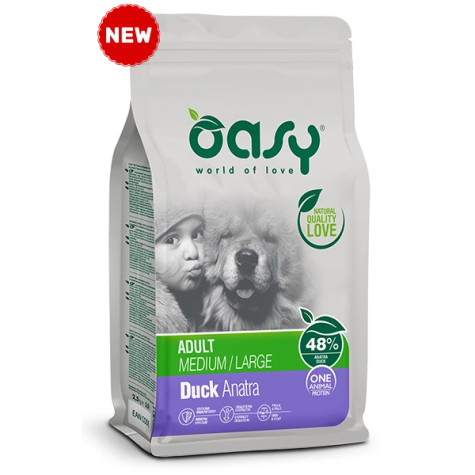 OASY One Animal Protein Adult Medium & Large con Ente - 12KG -