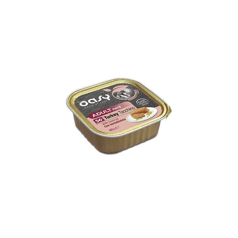 OASY Cat Adult Grain Free Paté Pute e Barbabietola - 85GR OASY Cat Adult Grain Free Paté Pute e Barbabietola - 85GR