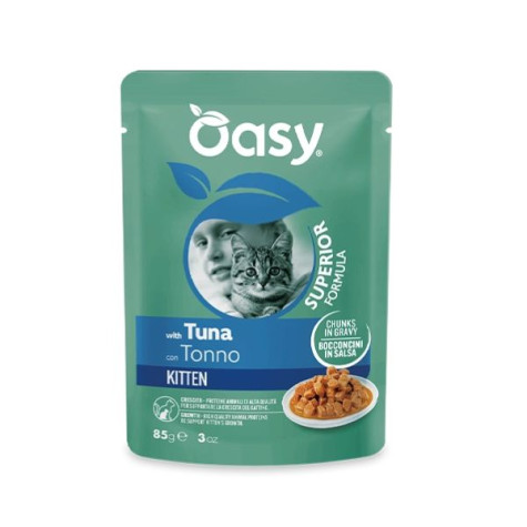 OASY Bouchées in salsa Kitten con Thon - 85GR - 