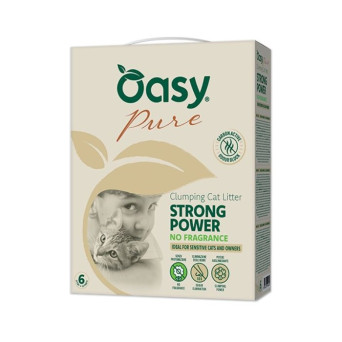 OASY Litière minerale Pure Strong Power No Fragrance - 10LT - 
