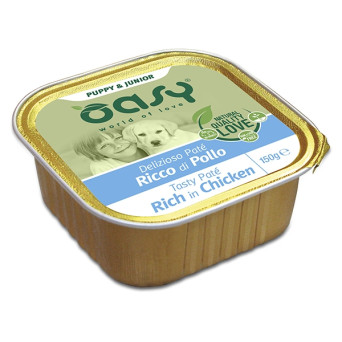 OASY Delizioso Pâté Ricco di Poulet Puppy & Junior - 150GR -