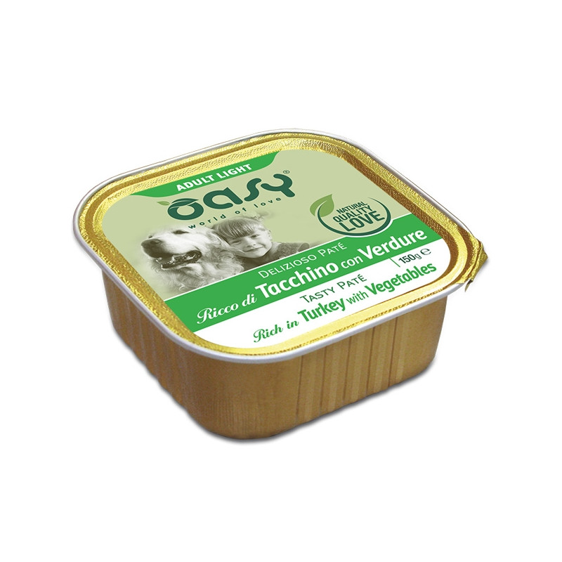 OASY Delizioso Paté Light in Fat Ricco di Dinde con Verdure. - 150GR OASY Delizioso Paté Light in Fat Ricco di Dinde con Verdure. - 150GR