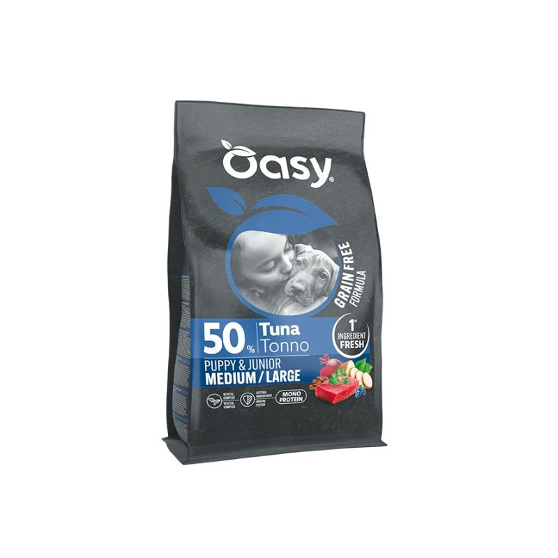 OASY Grain Free Formula Dog Puppy Medium&Large con Thunfisch - 2KG OASY Grain Free Formula Dog Puppy Medium&Large con Thunfisch - 2KG
