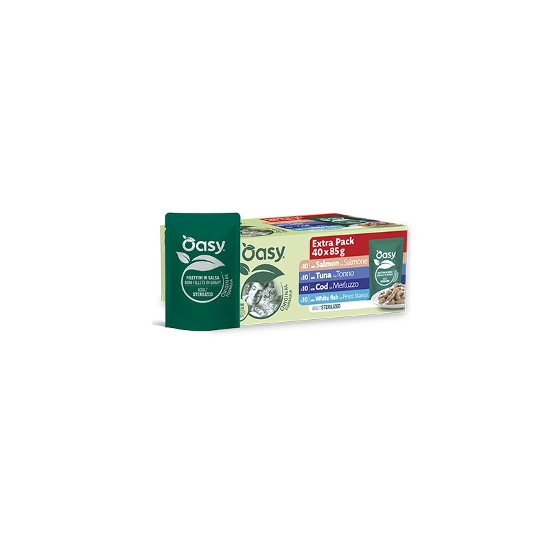 OASY Original Formula Cat Adult Sterilised Mix Pesce Multipack - 85GR