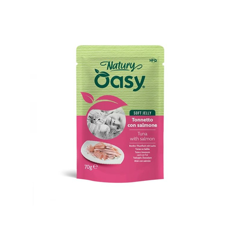 OASY Cat Natury Tonnetto Con Saumon Soft Jelly - 70GR OASY Cat Natury Tonnetto Con Saumon Soft Jelly - 70GR