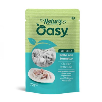 OASY Cat Adult Natury Hähnchen Con Tonnetto Soft Jelly - 70GR - 