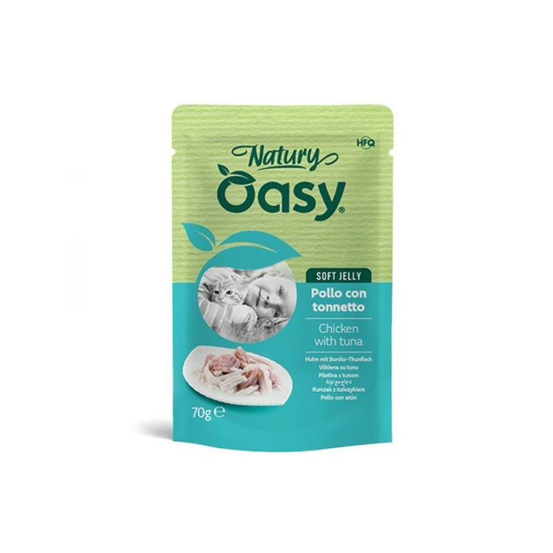 OASY Cat Adult Natury Hähnchen Con Tonnetto Soft Jelly - 70GR OASY Cat Adult Natury Hähnchen Con Tonnetto Soft Jelly - 70GR