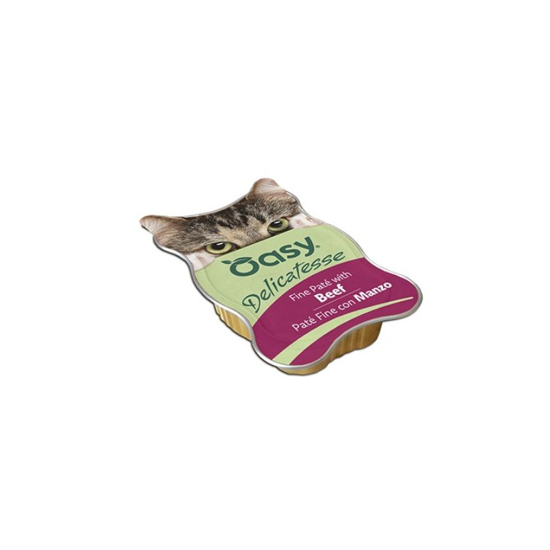 OASY Delicatesse Cat Pâté con Bœuf - 85GR OASY Delicatesse Cat Pâté con Bœuf - 85GR