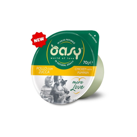 OASY More Love Poulet con Zucca in Salsa Naturale - 70GR -