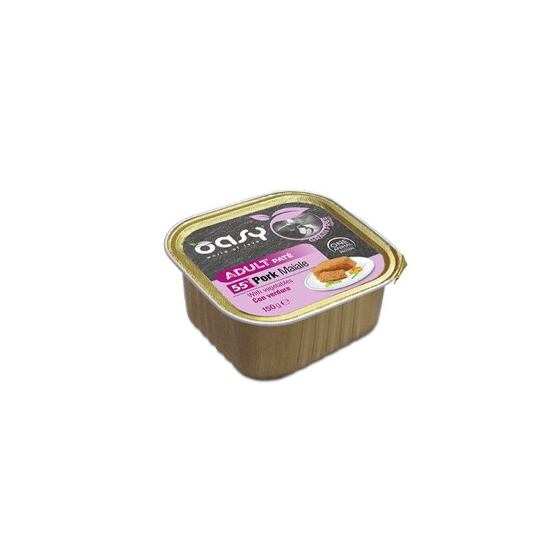 OASY Dog Adult Grain Free Paté Pork Con Verdure - 150GR