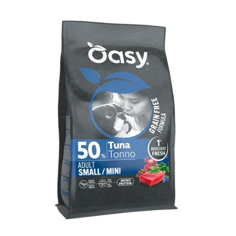 OASY Grain Free Formula Dog Adult Small&Mini con Thunfisch - 800GR - 