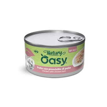 OASY Cat Adult Natury Hähnchen Con Prosciutto Di Hähnchen Soft Jelly - 150GR - 
