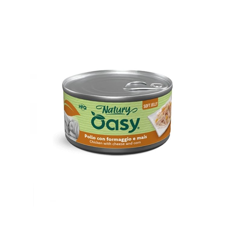 OASY Dog Natury Poulet Con Formaggio E Mais Soft Jelly - 150GR