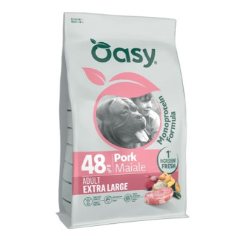 OASY Monoprotein Formula Dog Adult Extra Large con Maiale - 10KG - 