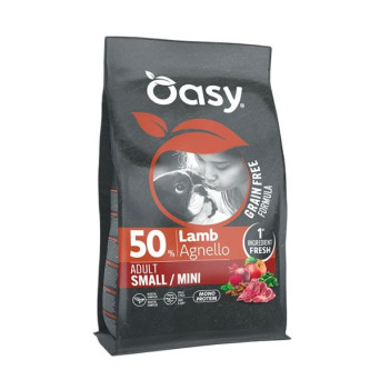 OASY Grain Free Formula Dog Adult Small&Mini con Lamm - 800GR - 