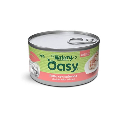 OASY Cat Adult Natury Hähnchen Con Lachs Soft Jelly - 85GR - 