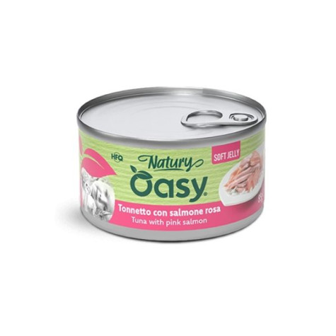 OASY Cat Adult Natury Tonnetto Con Saumon Rosa Soft Jelly - 85GR - 
