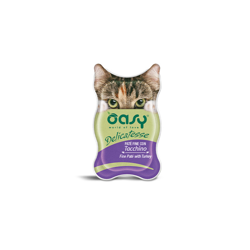 OASY Cat Adult Delicatesse Paté Fine Con Turkey - 85GR OASY Cat Adult Delicatesse Paté Fine Con Turkey - 85GR