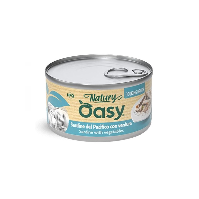 OASY Cat Adult Natury Cooking Broth Sardine Con Verdure - 85GR OASY Cat Adult Natury Cooking Broth Sardine Con Verdure - 85GR