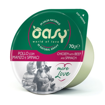 OASY More Love Poulet con Bœuf e Spinaci - 70GR -