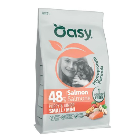 OASY Monoprotein Formula Puppy Small&Mini al Salmone - 2KG - 