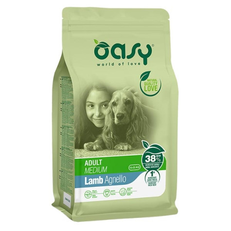 OASY Adult Medium con Agneau - 12KG -