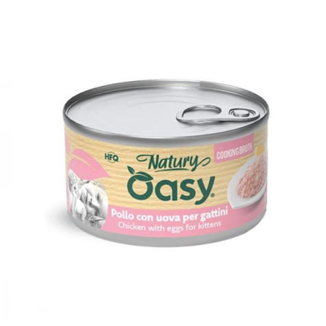 OASY Cat Kitten Natury Cooking Broth Poulet Con Uova - 85GR - 