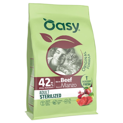 OASY Original Formula Cat Adult Sterilised Beef - 1,50KG - 