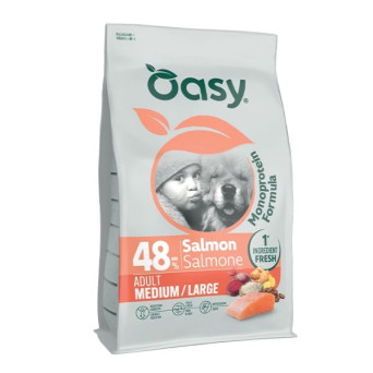 OASY Monoprotein Formula Dog Adult Medium&Large al salmone - 10KG -