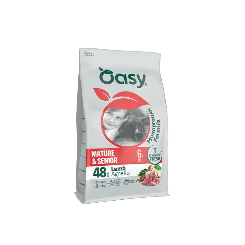 OASY Monoprotein Formula Mature&Senior con Agnello - 2KG