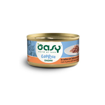 OASY Cat Adult Caprice Dadini in Salsa Con Lachs e Hähnchen - 85GR -