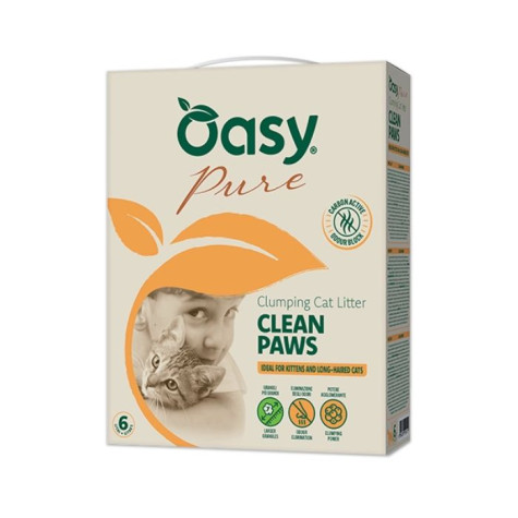 OASY Litière minerale Pure Clean Paws - 6LT - 