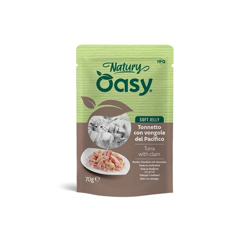 OASY Cat Adult Natury Tonnetto Con Vongole Soft Jelly - 70GR OASY Cat Adult Natury Tonnetto Con Vongole Soft Jelly - 70GR