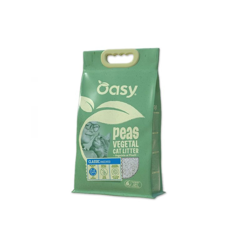 OASY Litière Vegetale Piselli Classic Unscented - 10LT