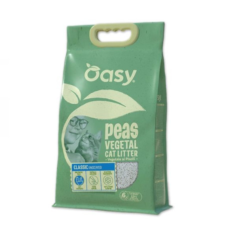 OASY Litière Vegetale Piselli Classic Unscented - 10LT - 